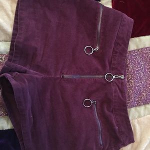 Maroon shorts